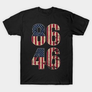 8646 American Flag Anti Joe Biden T-Shirt